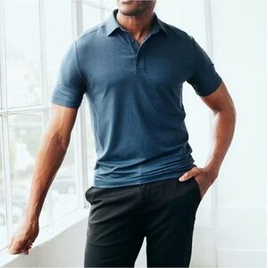Quince Men's Dark Blue Performance Polo Shirt Extra Large